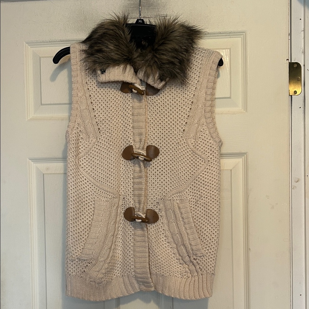 Pink Republic Faux Fur Vest Size XS